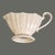 Late 20th Century Vintage Elegant Oval Lenox Creamer & Sugar Bowl Silvered Rim Scalloped Form For Sale - Image 5 of 7