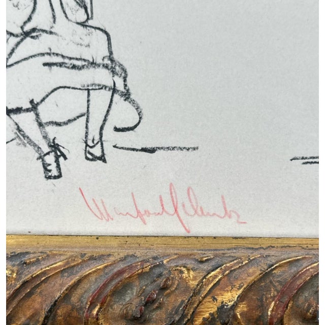 Modern Manfred Schwartz (Polish/American 1909 - 1970) Flamenco Dancers Lithograph 1956 For Sale - Image 3 of 4