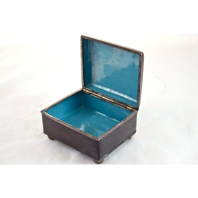 1920s Chinese Cloisonné Box For Sale - Image 4 of 6
