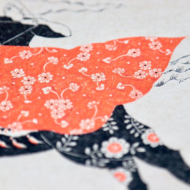 Contemporary Art Print by Sugimoto Sanae "Swift Horse" For Sale - Image 6 of 11