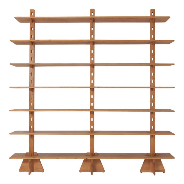 Free-Standing Bookshelf in Elm, 1990s For Sale