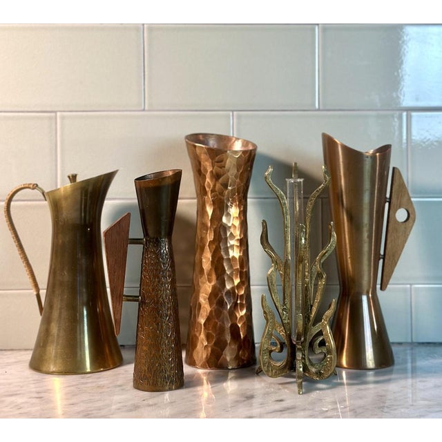 1950s Mid-Century Modern Brutalist Copper Carafe, 1950s For Sale - Image 5 of 13