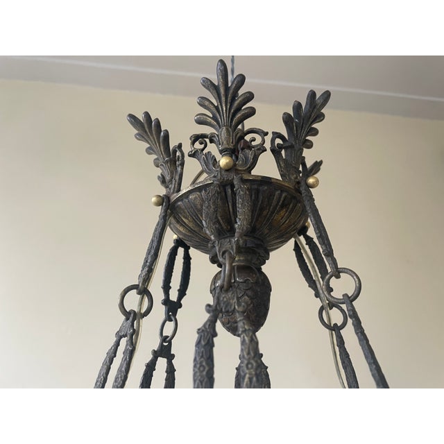 Antique French Pendant Lamp, 1800s For Sale - Image 5 of 18