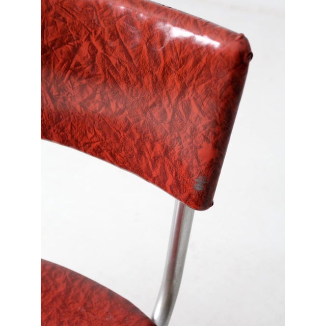 Mid-Century Red Laminate Table and Chairs For Sale - Image 10 of 17
