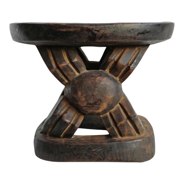 Vintage Tribal African Bamileke Stool For Sale