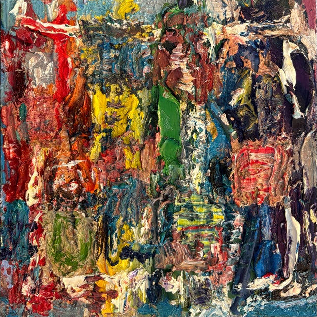 Abstract Abstract Colors, Oil Painting, Art, by Van Ness For Sale - Image 3 of 8