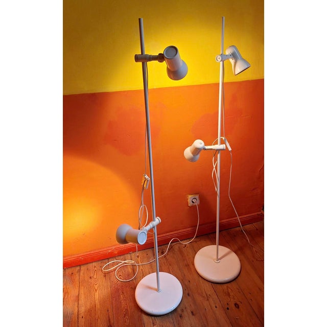 Italian Multi-Adjustable Floor Lamps with Spotlights, 1970s, Set of 2 For Sale - Image 9 of 11