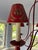 Ruby Red 1950s Jean Royère-Inspired Crimson 5-Light Chandelier For Sale - Image 8 of 8