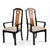 6 Thomasville Embassy Asian Modern Chinoiserie Dining Chairs Gray Seats For Sale - Image 6 of 16