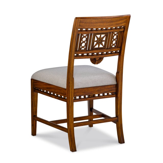 Traditional Maitland-Smith Dahlia Side Chair For Sale - Image 3 of 6