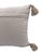 Textile Handwoven Wool Pillow Cover 20x20 With Tassels Ivory & Taupe Textured Weave - Handcrafted in India For Sale - Image 7 of 7