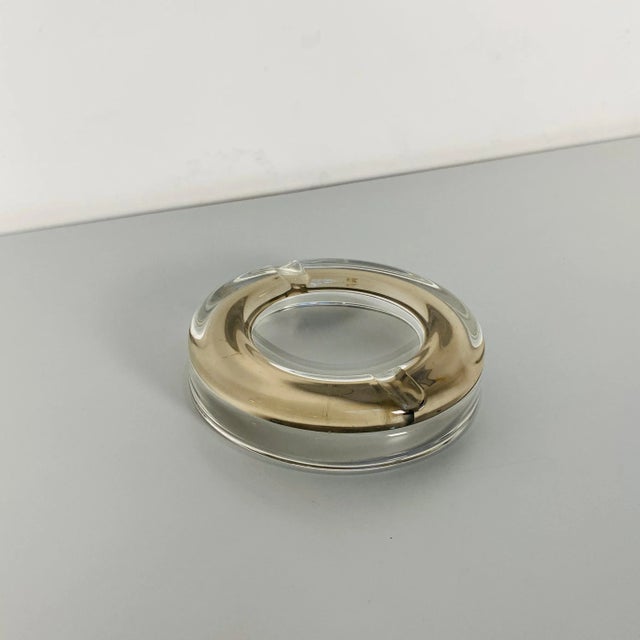 Mid-Century Modern Italian Glass Ashtray with Internal Decoration, 1970s For Sale - Image 6 of 10