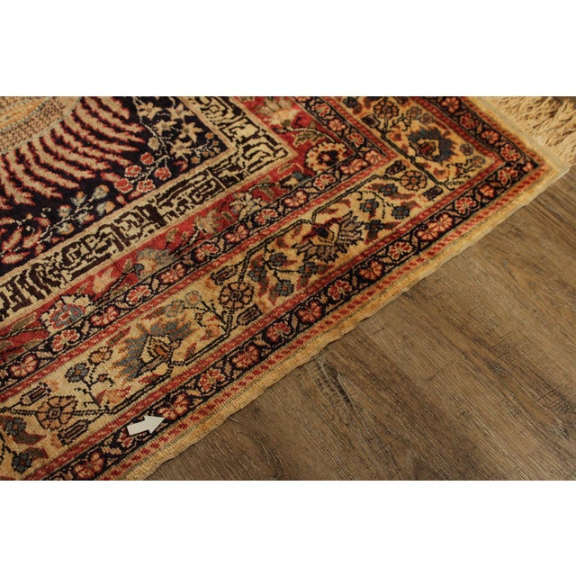 Persian Hand Knotted Prayer Rug For Sale - Image 16 of 18