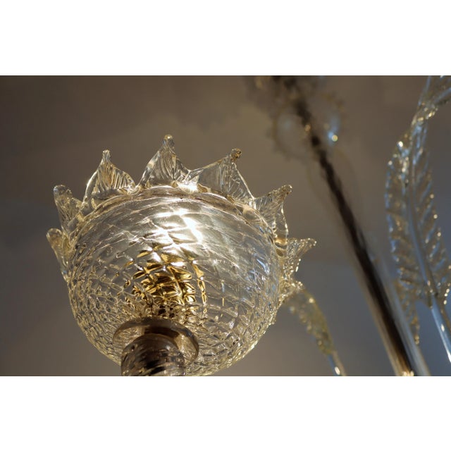 Italian Murano Glass Chandelier, 1950s For Sale - Image 17 of 18