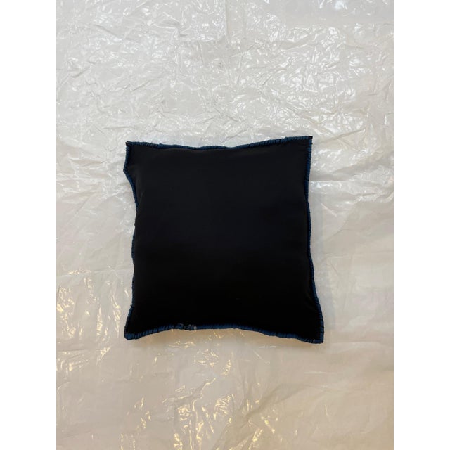 Pillow made with genuine hand made antique Persian Lavar Kerman rug fragment, poly fill with fabric backing , sewn closure