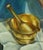 1970s Giovanni Zancolo, Post Impressionist Still Life with Copper Pourer and Brass Mortar and Pestle, 1970s, Oil on Canvas For Sale - Image 5 of 12