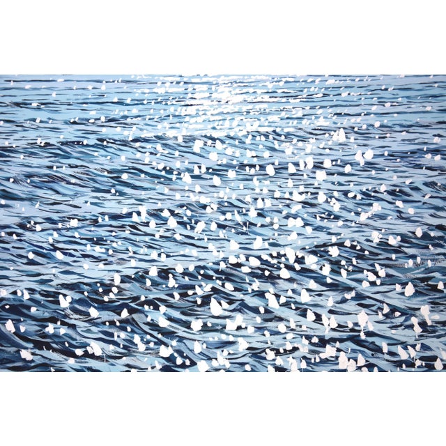 Early 21st Century Ocean Glare on the Water 9 Original Painting For Sale - Image 5 of 6