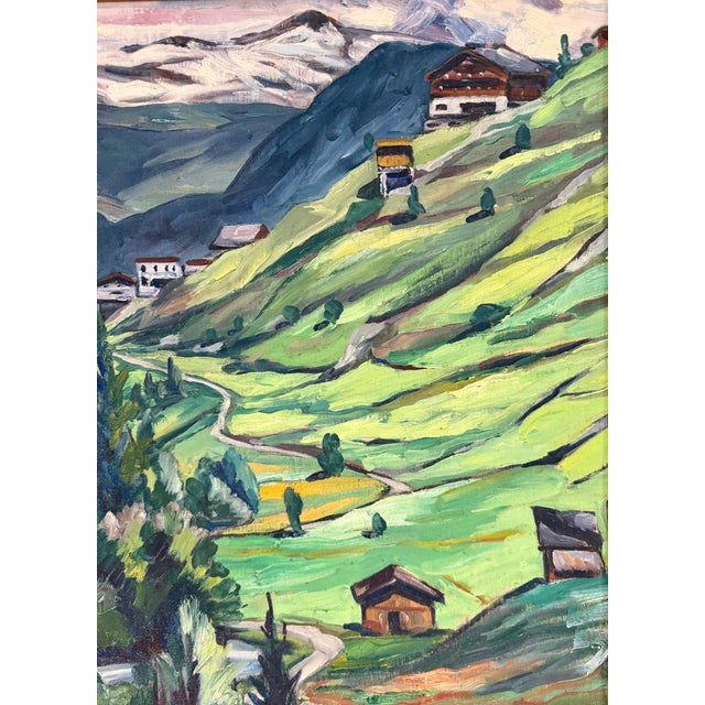 Vintage French Landscape Oil Painting For Sale In Houston - Image 6 of 17