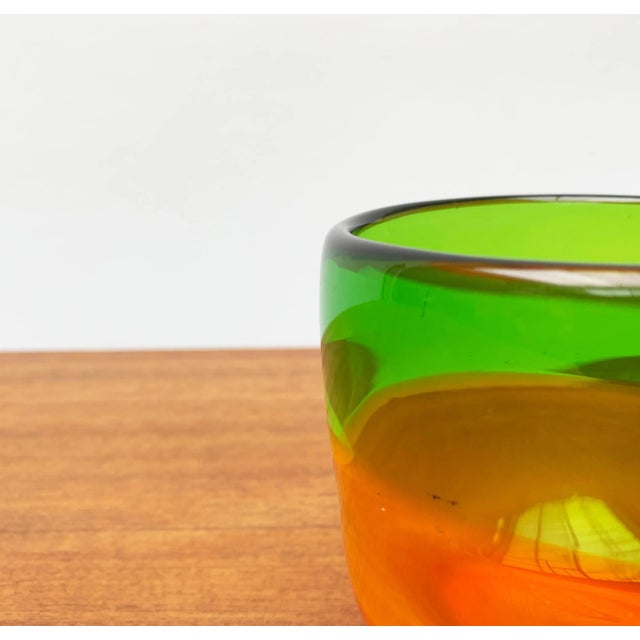 Vintage German Colorful Glass Bowls from Eisch, Set of 2 For Sale - Image 9 of 18