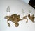 Traditional Pair Neoclassic Dolphin Shell Brass Wall Sconces For Sale - Image 3 of 14