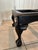 Blackened Walnut Coffee Table With Clear Glass Panels, Carved Shell Motifs & Cabriole Legs For Sale - Image 4 of 12