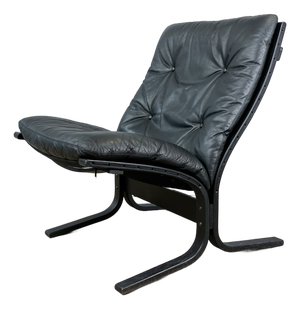 Siesta Chair in Leather and Bent Beechwood by Ingmar Relling for Westnofa, 1960s
