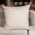Modernist Pillows in a White Gold and Ecru Cotton Blend Fabric - a Pair For Sale In New York - Image 6 of 7