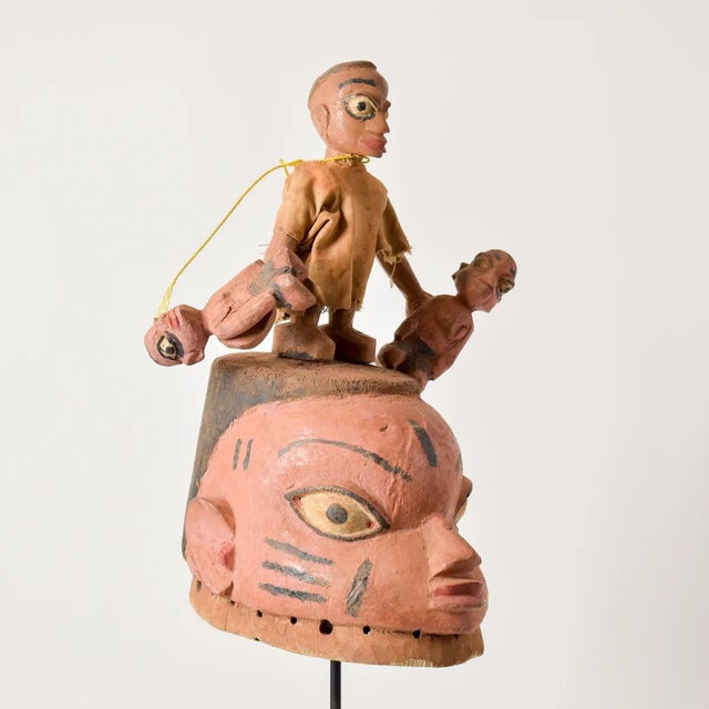 Early 20th Century Yoruba Gelede Mask with Figures Nigeria For Sale - Image 10 of 12