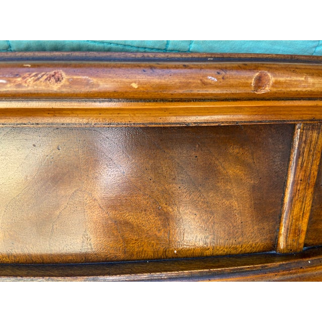Drexel Heritage Drexel Heritage Kidney Shaped Burled Wood Executive Desk For Sale - Image 4 of 12