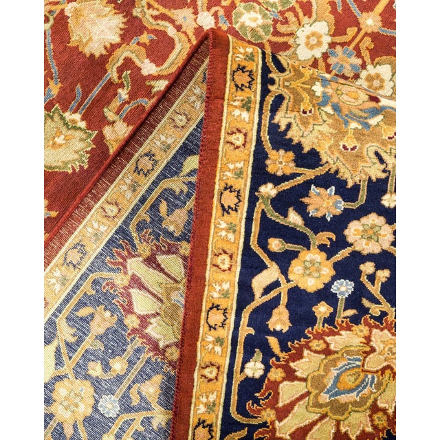 Vintage Moroccan Hand Knotted Wool Area Rug, Burgundy - 6'2" X 8'10" For Sale In New York - Image 6 of 9