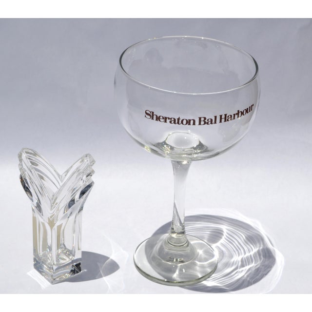 Collectible Wine Glass Stemware Oversized Goblet Sheraton Bal Harbour Champagne 10 Inches Height. This 10-inch oversized...