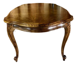 1950s French Provincial Louis XV Extendable Table