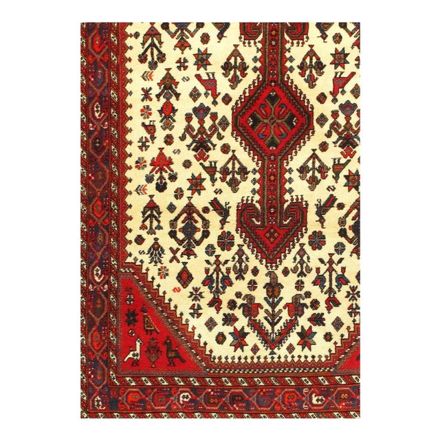 A very attractive and durable carpet woven in the village of Abadeh in southwestern Persia. The pattern is influenced by...