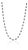 Certified 14k White Gold Natural 10.52ct Blue Sapphire & Diamond Tennis Necklace For Sale
