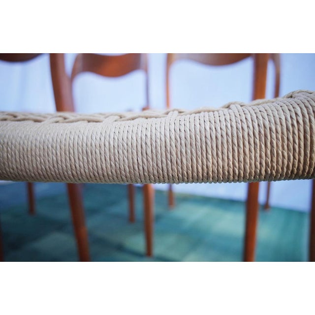 Danish Teak Chairs Model 71 by Niels O. Møller, 1960s, Set of 4 For Sale - Image 17 of 18