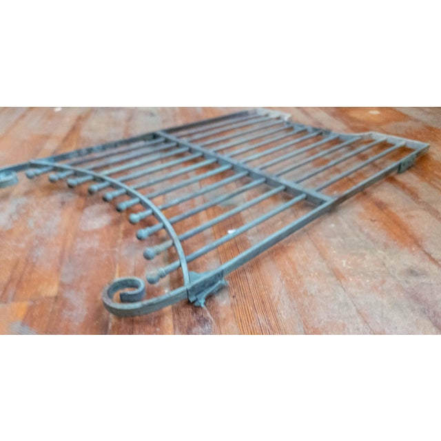 Metal 20th Century Verdigris Bronze Bank Postal Teller Gate by Syracuse Wireworks For Sale - Image 7 of 18