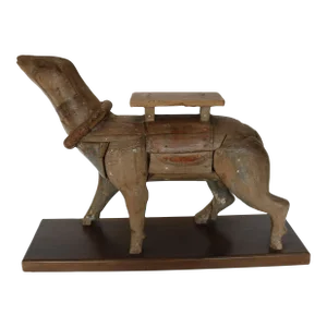 Mid 19th Century Sri Lankan Wood Rat Sculpture