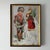 A charming pair of handmade Italian Christmas decorations dating to the 1950s, featuring nostalgic Father Christmas...