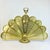 1950s Vintage English Edwardian Neoclassical Brass Peacock Fan Fireplace Screen. For Sale - Image 10 of 16