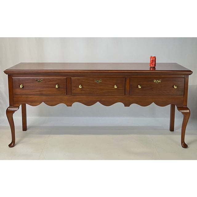 Vintage Henkel Harris Virginia Galleries Wild Black Cherry "Jamestown Colony" Buffet / Sideboard For Sale - Image 17 of 17