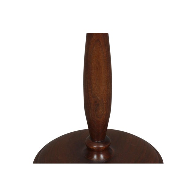 Mid-Century Modern Mid Century Modern Walnut Candlestick Holders, a Pair For Sale - Image 3 of 5