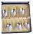 Vintage Sterling Silver Tea and Coffee Spoons by W & Co. Ltd, Sheffield, 1931, Set of 6 For Sale