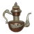 Antique Tibetan Copper With Silver Ornamentation Teapot For Sale