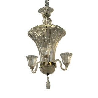 Chandelier from Seguso Vetri d'Arte, 1940s For Sale