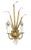 Spanish Gilt Ferrocolor Tole Wheat Sheaf Wall Sconces, 1950, Set of 2 For Sale