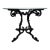 Vintage Hollywood Regency Style Wrought Iron and Glass Center Breakfast Table For Sale