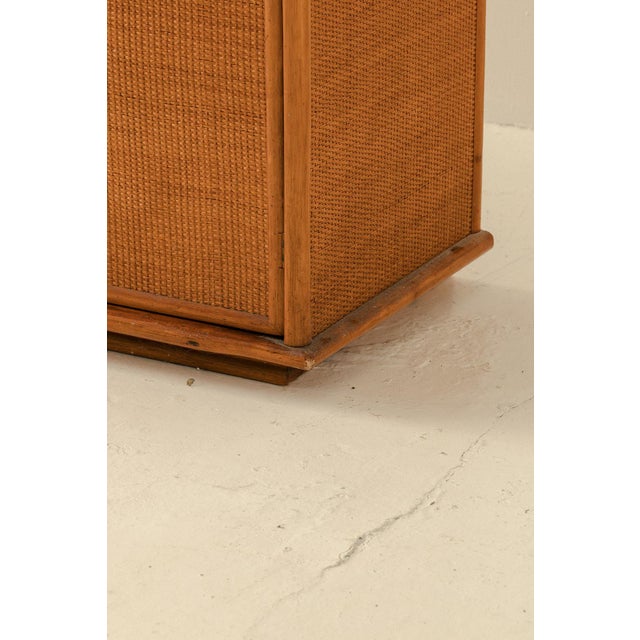Vintage Rattan and Bamboo Sideboard, Italy, 1970s For Sale - Image 16 of 18