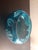 1960s Fenton Hand-Painted Blue Teal Rose Bowl For Sale In Dallas - Image 6 of 10