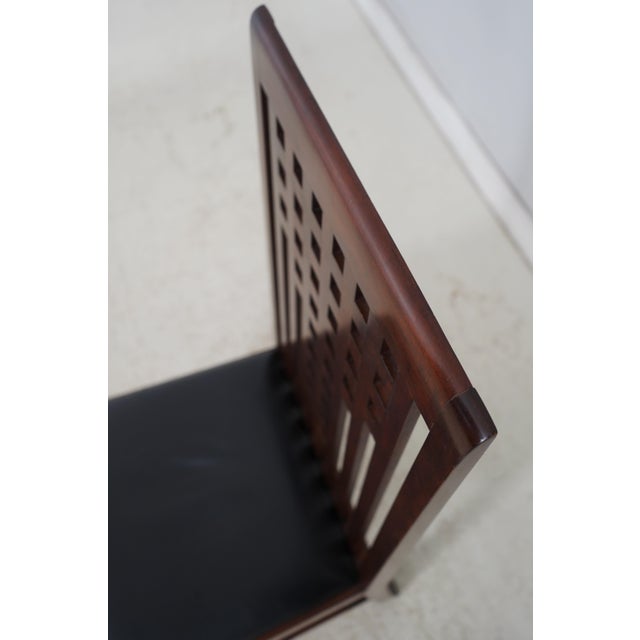 Wood Set of 8 Stickley Metropolitan Collection Cherry Dining Chairs For Sale - Image 7 of 18