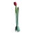 Verdigris Italian Carnevale Brass Bud Vase With Real Feel Tulip For Sale